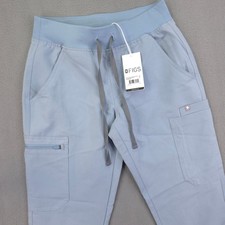 FIGS Yola Yoga Waistband Skinny Scrub Pants Blue XS Technical Collection