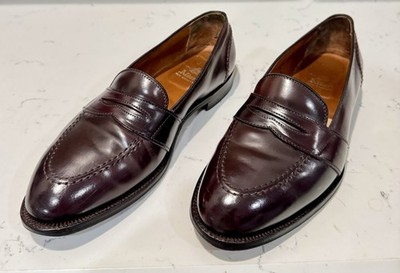 Alden Men\'s 684 - Full Strap Slip On - Burgundy Calfskin‎ New Sole 10.5 Alden Men main image 4