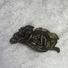 Dragon Belt Buckle bronze vintage 5  Inch  s