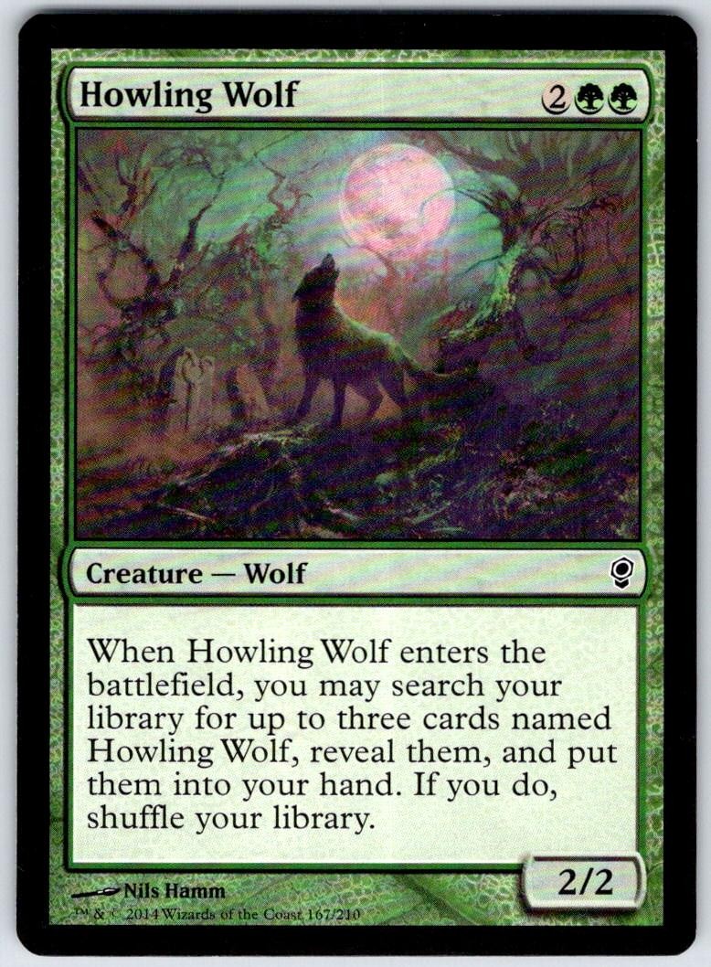 Howling Wolf 167 Common Conspiracy Magic: The Gathering Near Mint
