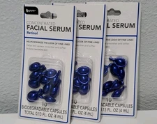 B Pure Concentrated Retinol Facial Capsules Fine Lines Smooth Formula Free Ship