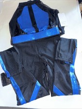 New Dance Costume Girls High Voltage Metallic Two- Piece Set 12421 