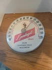 Leinenkugels Beer Indian Princess Thermometer Sign Vintage Chippewa Falls Wis