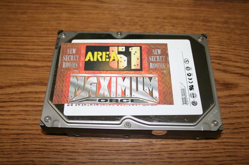 AREA 51 MAXIMUM FORCE ERSATZ FESTPLATTE FÜR ARCADE SPIEL GETESTET FUNKTIONIERT