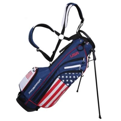 Prosimmon Golf DRK 7" Lightweight Golf Stand Bag with Dual Straps - USA Flag