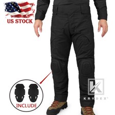 KRYDEX Gen4 Combat Trouser and Knee Pads Tactical Hunting Pants Clothing Black