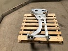 Gray 13-18 RAM 1500 front left driver frame apron radiator support with bent bow design on wooden pallet.