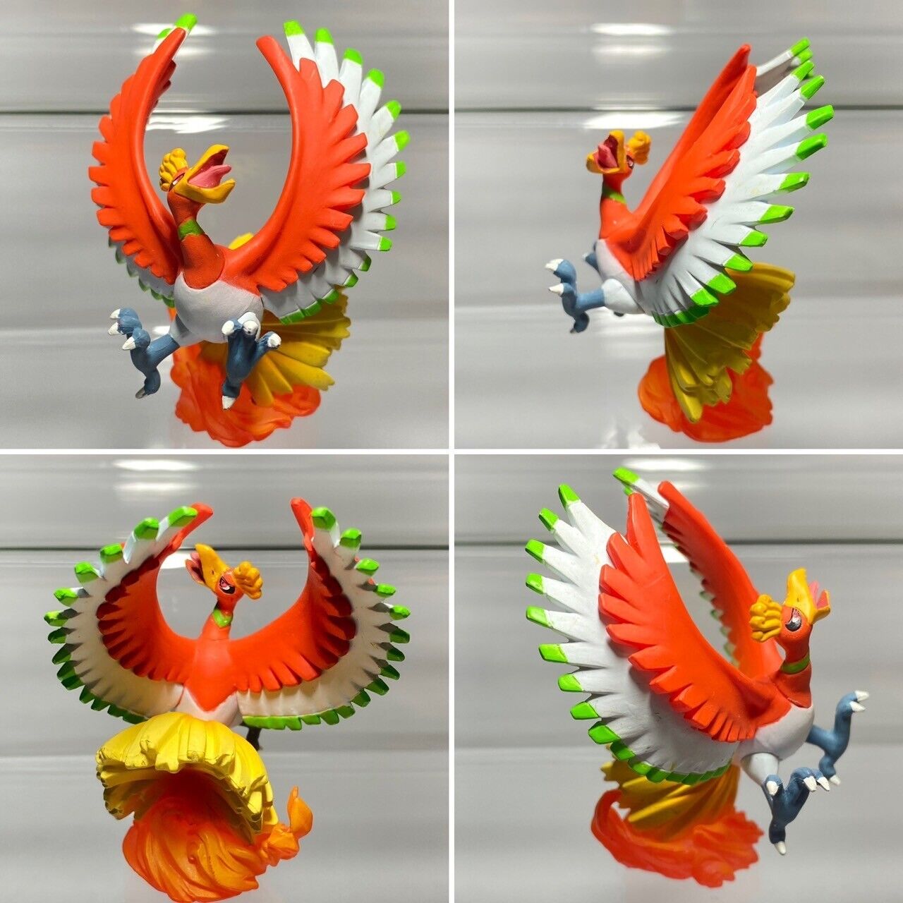 Ho-Oh & Lugia(2 pcs)Pokemon Monster Bandai Clipping Collection Figure Toy  Japan.