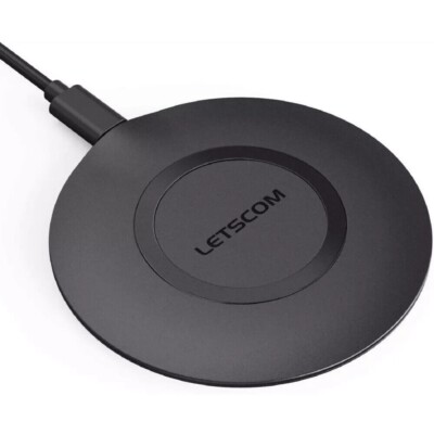 Letscom Super P 15W Wireless Phone Charger - Black