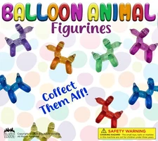 200 VENDING BALLOON ANIMAL FIGURINES 2" CAPSULES  PARTY FAVOR FREE DISPLAY!!!