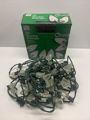 Home Accents Outdoor LED Warm White C9 Super Bright 32ft  String Lights