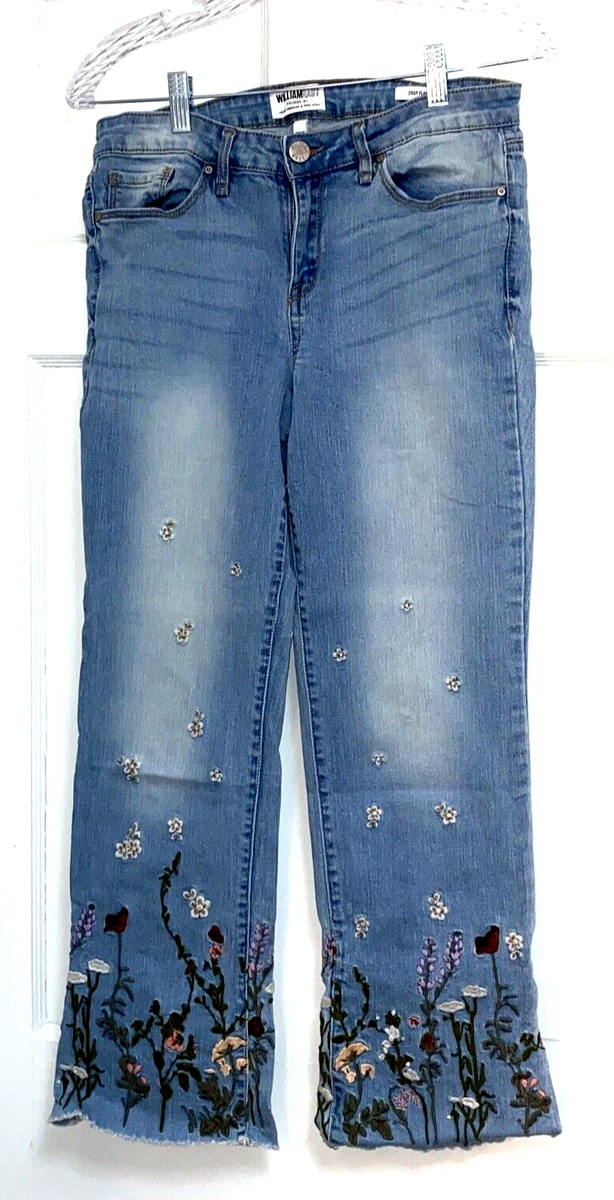 William rast embroidered jeans sale