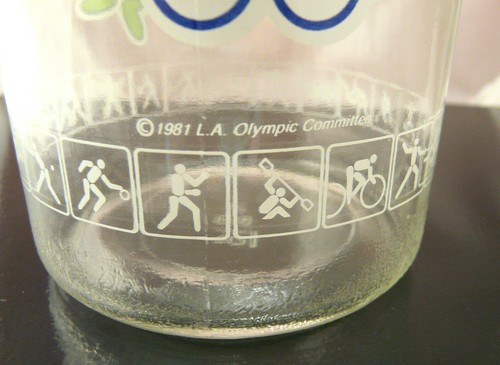 VTG 1984 OLYMPIAD LOS ANGELES OLYMPIC COMMEMORATIVE M&M CANDY JAR-ANCHOR HOCKING - Picture 10 of 12