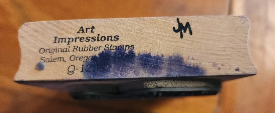 Sello de goma rústico escena de otoño de granero por Art Impressions Q1228 Foto 3 de 4