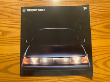 1986 Mercury Sable Sales Brochure - Full Color 28-pages - Specs, Options, & Info