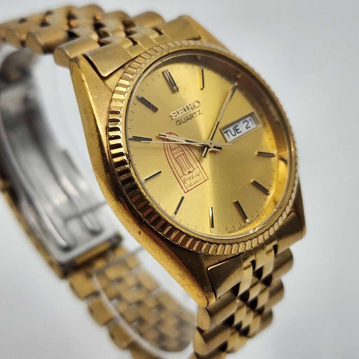 RARE Coca Cola Vintage Seiko Quartz SGF206 7N43-8111 RARE Coca Cola Vintage Seiko Quartz SGF206 7N43-8111
