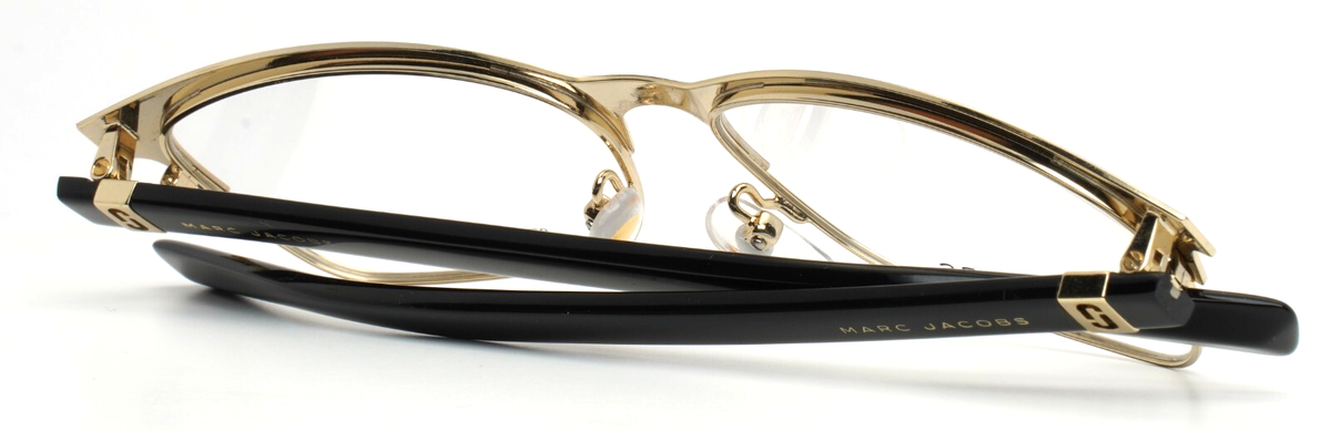 Marc Jacobs EYEGLASSES MJ338-807-55 New with case MARC JACOBS 338 807 Black Gold Womens Full Rim Eyeglasses 55  main image 2