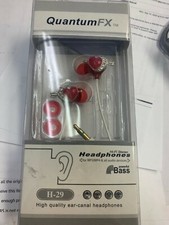 Quantum FX H-29: Hi-Fi Stereo, High Quality Ear-Canal Headphones - Red Hearts