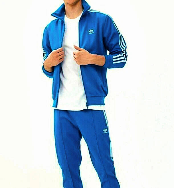 XL adidas Originals MEN&#039;S TRACKSUIT JACKET &amp; BLUE LAST1 | eBay