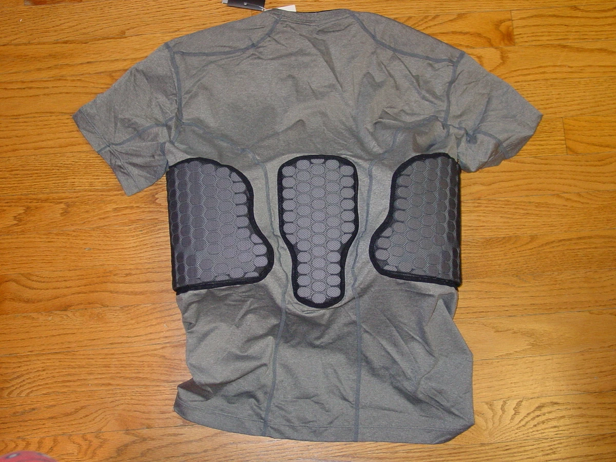 New Mens XL Nike Pro Combat Padded Compression Shirt Basketball Football Lineman