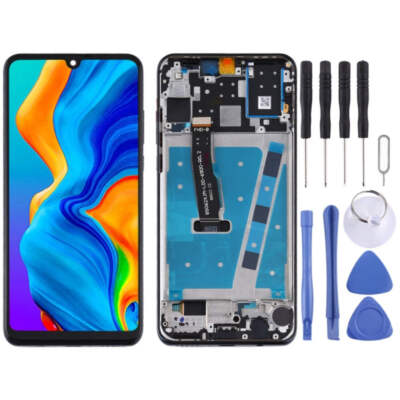 LCD Screen and Digitizer Full Assembly with Frame for Huawei P30 Lite / Nova 4e