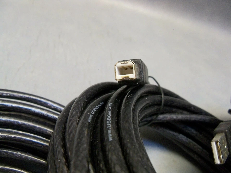 25ft Hi-Speed USB 2.0 Active Cable A Male to B Male AB25FT-AAC USBGear lot of 5 - Image 3 of 4