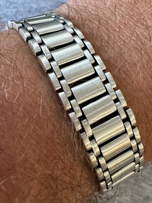 Custom Handmade Presidential Link Bracelet 14mm Wide Real 925 Sterling Silver