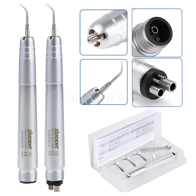 Dental Ultrasonic Air Perio Scaler Handpiece Hygienist 2/4-Holes + 3 Tips