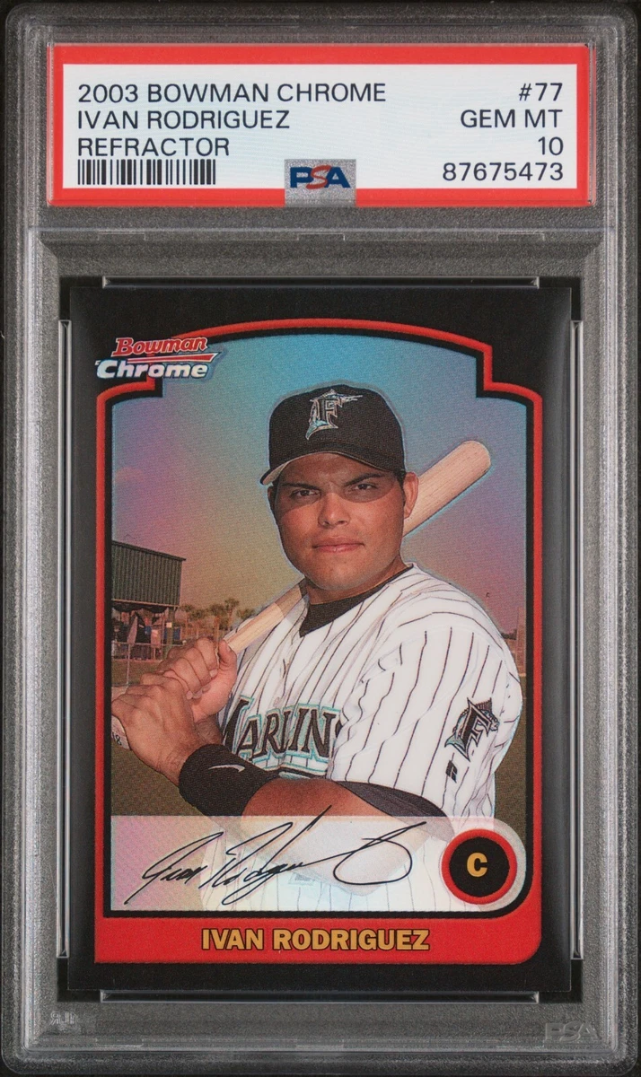Ivan Rodriguez 10 Graded Baseball Sports Trading Cards