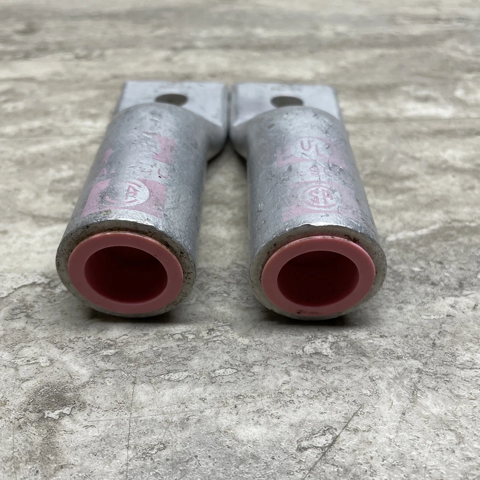 Lot Of 2 Morris MLA 500-1/2 Aluminum Compression Lug, 500 Kcmil 1/2” Stud - Image 3 of 4