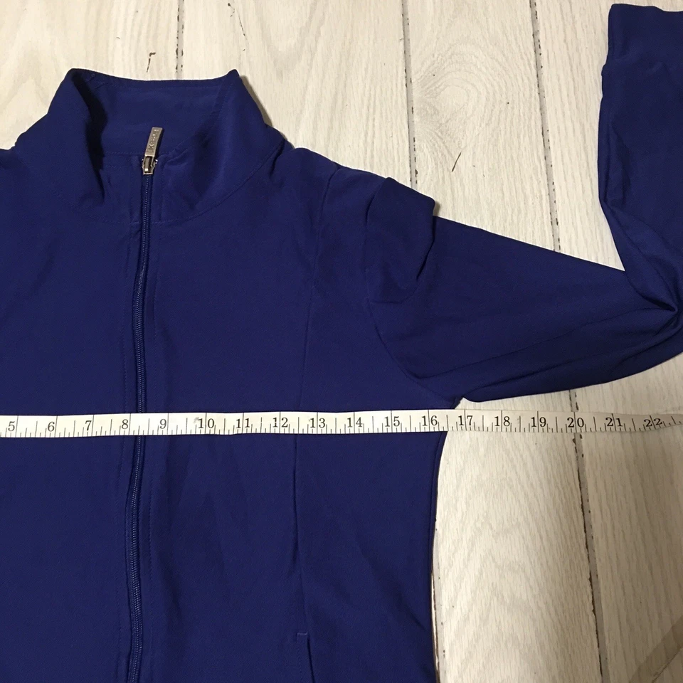 Top de running Ixspa Hydro Fit manga larga semi ajustado azul S Foto 3 de 4