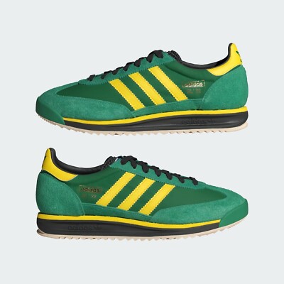 Adidas SL 72 RS Shoes Original Sneakers Green/Yellow/Core  display picture 2