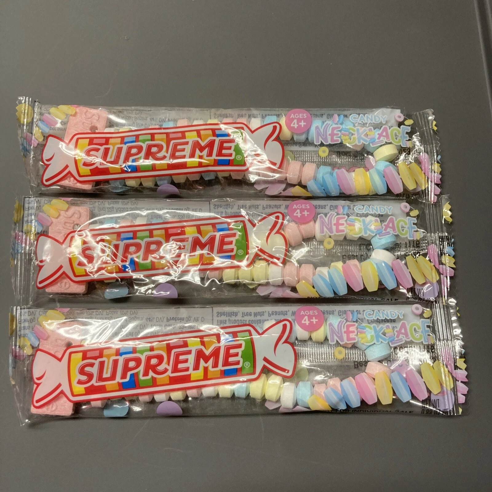Collier Supreme Candy, Lot de 3.