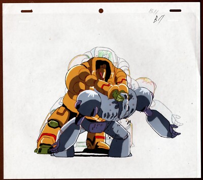 Original Tetsujin 28 (Gigantor) Anime  Cel  '' ROBOT MONSTER BRAWL'' +Douga