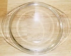 Pyrex LID ONLY #682-C 30 Clear Glass W/ Tab Handles for 1 QT Casserole Dish