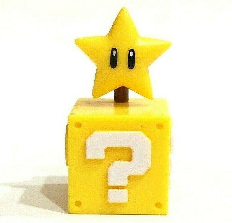 Japan Furuta Nintendo Super Mario Question Block Star Figure