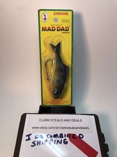 Vintage Lot A Creme Flex Plug Mad Dad Minnow Made In Tyler Texas USA Fishing Lu