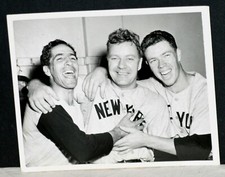 1950's Phil Rizzuto, Gil McDougald, Ed Lopat, NY Yankees, Orig Wire Photo
