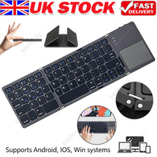 Mini Foldable Wireless Bluetooth Keyboard with Touchpad for PC Smartphone Table