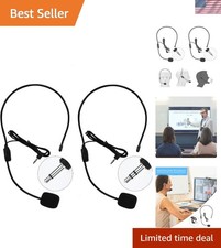 Professional Headset Microphone Set - Lightweight and Adjustable for Easy Carry