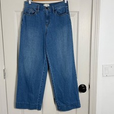 Universal Thread Womens Relaxed Wide Leg High Rise Jeans Medium Wash Blue 2/26R