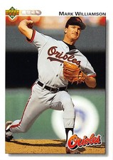 Mark Williamson 1992 Upper Deck 609 Baltimore Orioles BASEBALL Card