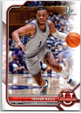 #78 Trevor Keels, Duke Blue Devils - 1st Bowman 2021-22 Bowman University Paper