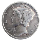 1936-P Mercury Dime VF Very Fine 90% Silver