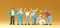 Preiser 10036 Standing Truckers (6) Exclusive Figuren-Set Ho/Oo Ready To Use