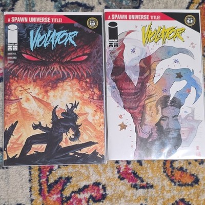 Image Comics Violator #4 Variant Cover Comic Book Lot of 2 - Spawn Universe
