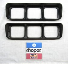 Original 1973 1974 Plymouth Road Runner Satellite Taillight Lens Bezel Set Black