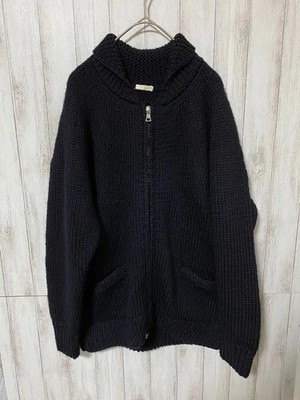 Comoli Cowichan Strick Herren Größe 3 gebraucht marineblau handgestrickt...