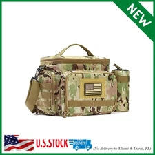 Tactical Lunch Bag For Men Insulated Lunch Box Large Leakproof Camouflage Green