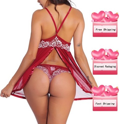 Womens Sexy Lingerie Lace Babydoll Sleepwear Dress G-string Anniversary Surprise | eBay Womens Sexy Lingerie Lace Babydoll Sleepwear Dress G-string Anniversary Surprise | eBay